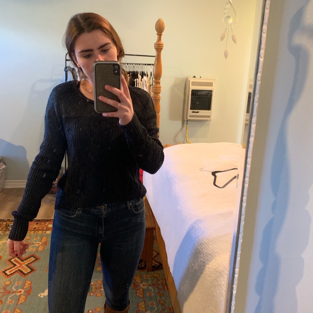 American Eagle navy sweater